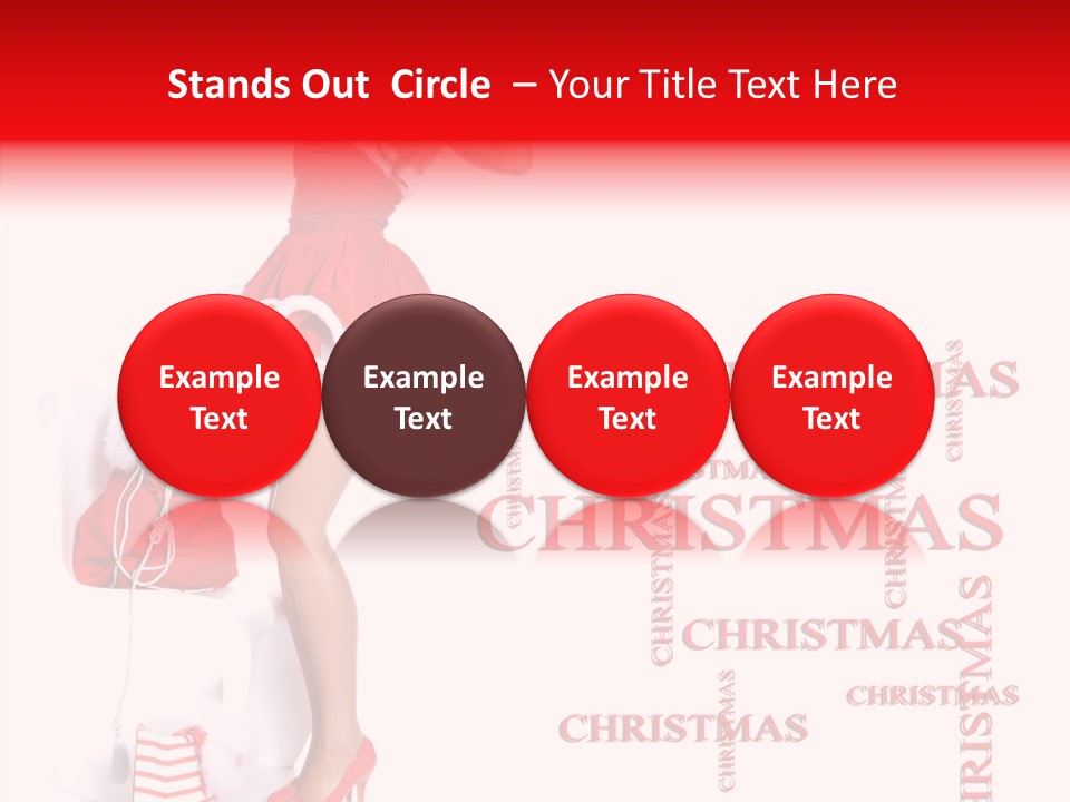 Young Holiday Happy PowerPoint Template