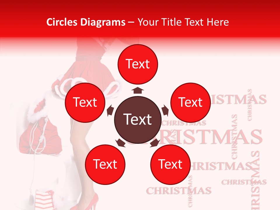 Young Holiday Happy PowerPoint Template