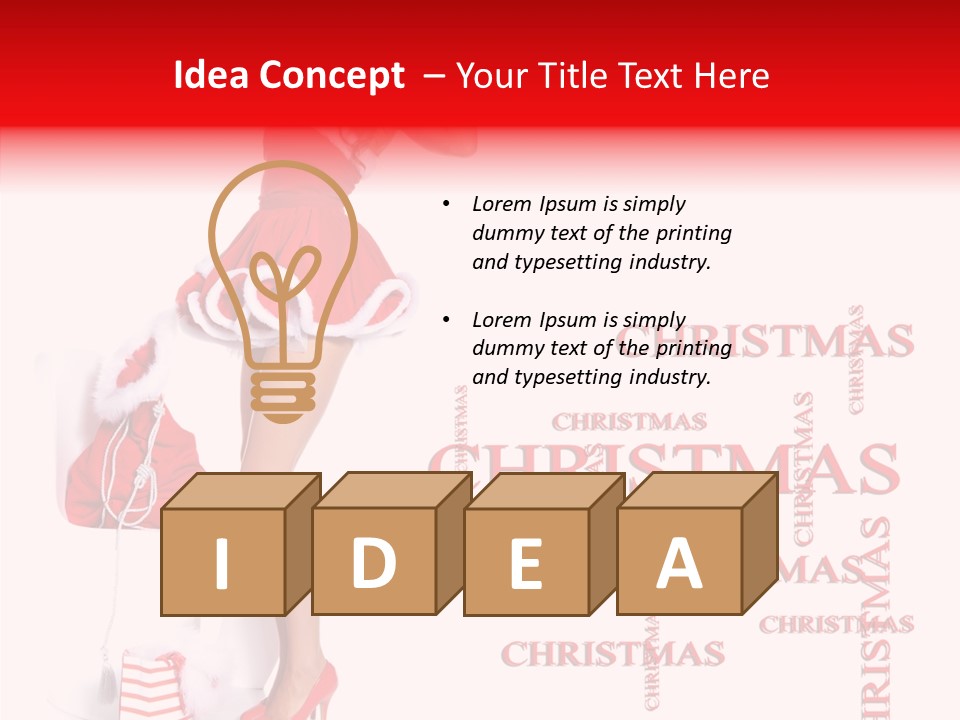 Young Holiday Happy PowerPoint Template