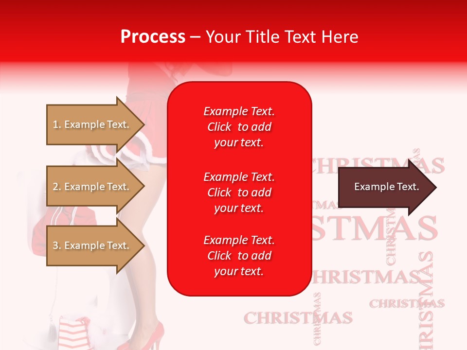 Young Holiday Happy PowerPoint Template