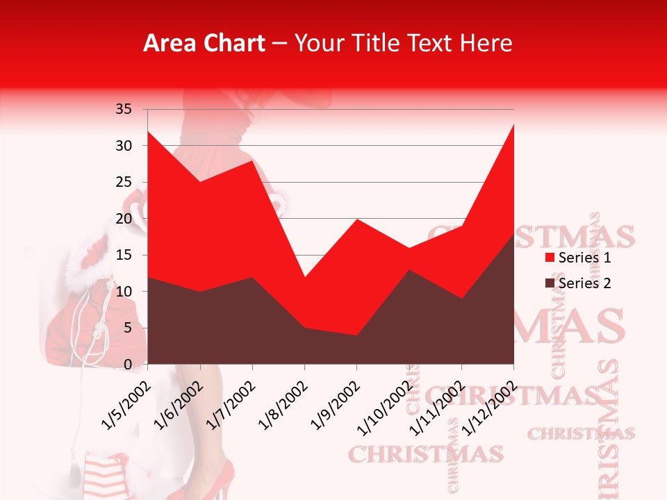 Young Holiday Happy PowerPoint Template