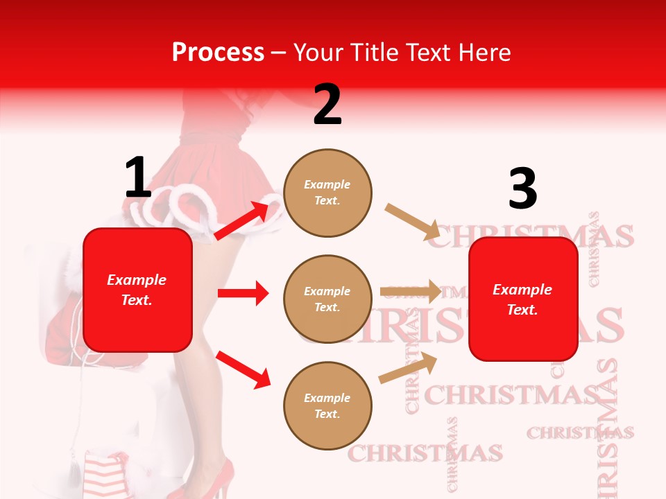 Young Holiday Happy PowerPoint Template