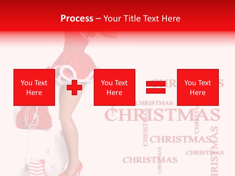 Young Holiday Happy PowerPoint Template