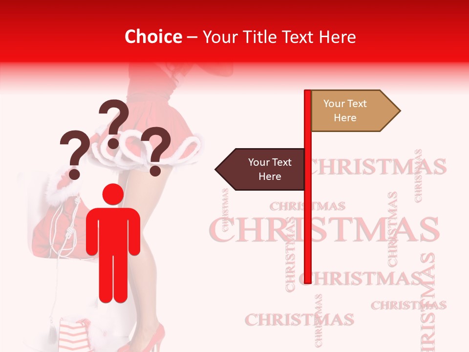 Young Holiday Happy PowerPoint Template