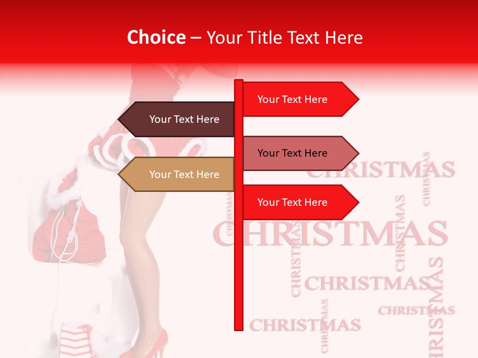 Young Holiday Happy PowerPoint Template