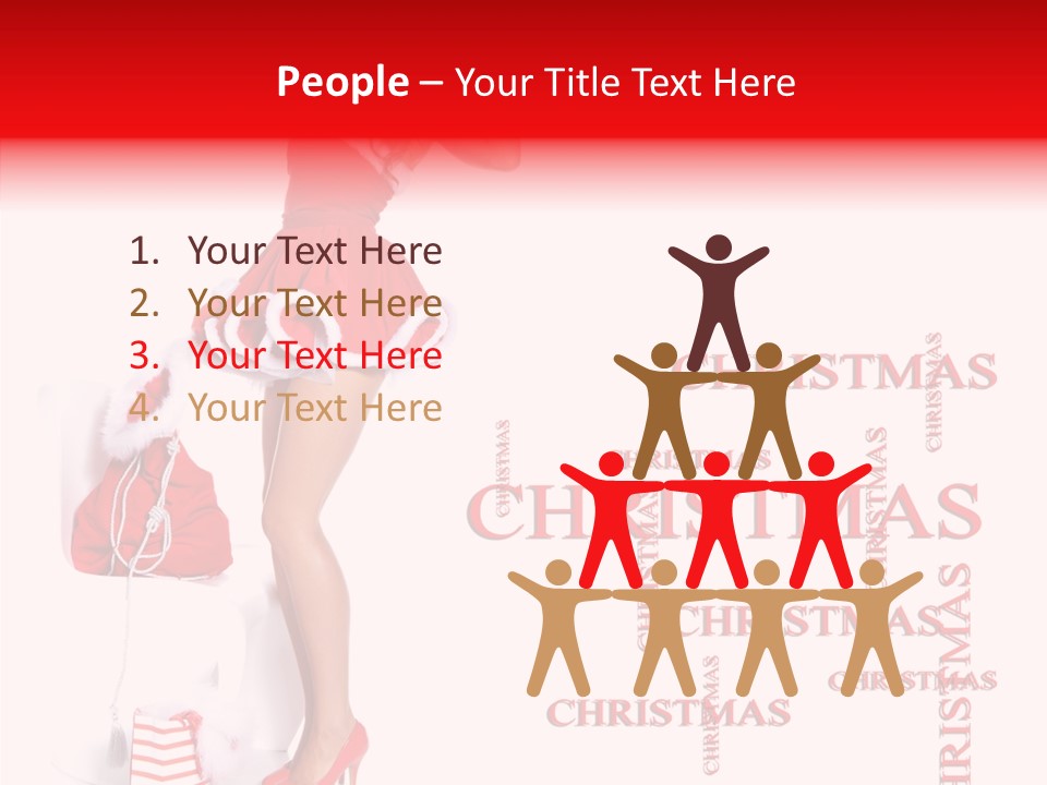 Young Holiday Happy PowerPoint Template