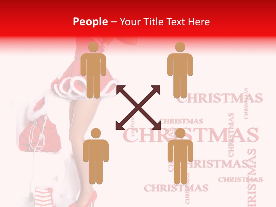 Young Holiday Happy PowerPoint Template