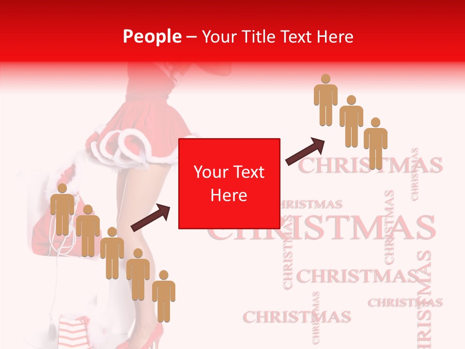 Young Holiday Happy PowerPoint Template