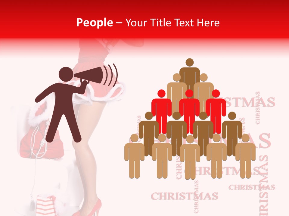 Young Holiday Happy PowerPoint Template