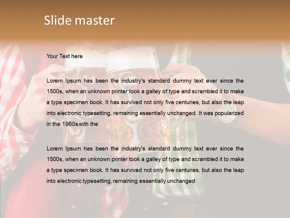 Bierglas Restaurant Wirtshaus PowerPoint Template