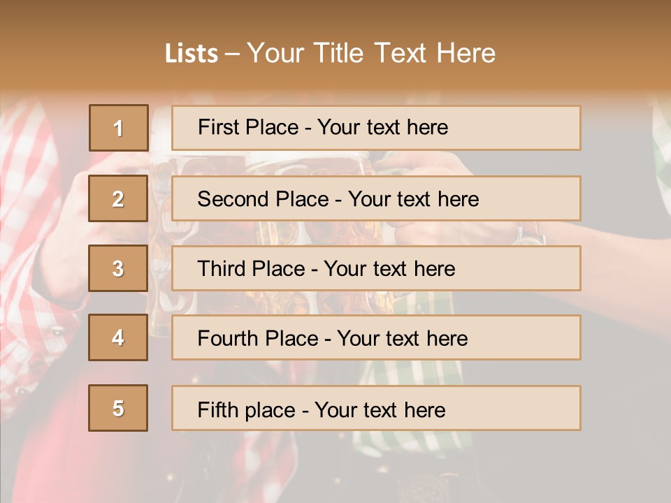 Bierglas Restaurant Wirtshaus PowerPoint Template