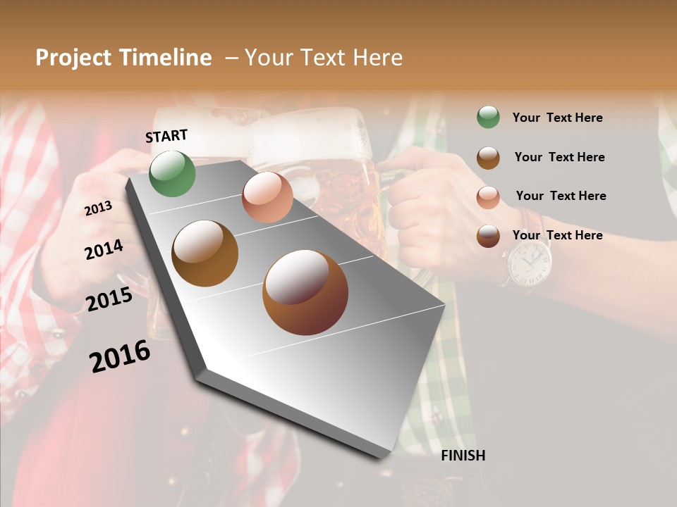 Bierglas Restaurant Wirtshaus PowerPoint Template
