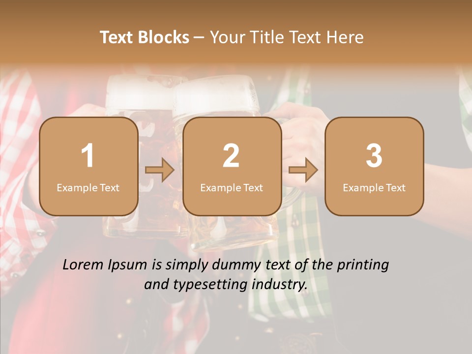 Bierglas Restaurant Wirtshaus PowerPoint Template
