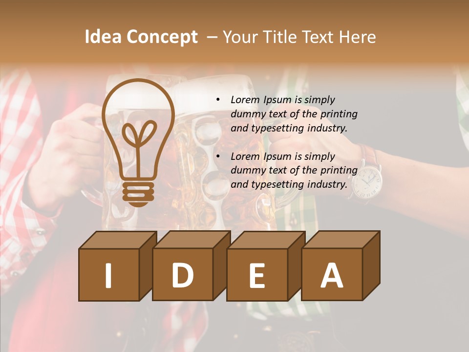 Bierglas Restaurant Wirtshaus PowerPoint Template