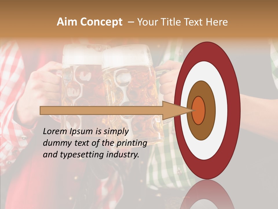Bierglas Restaurant Wirtshaus PowerPoint Template