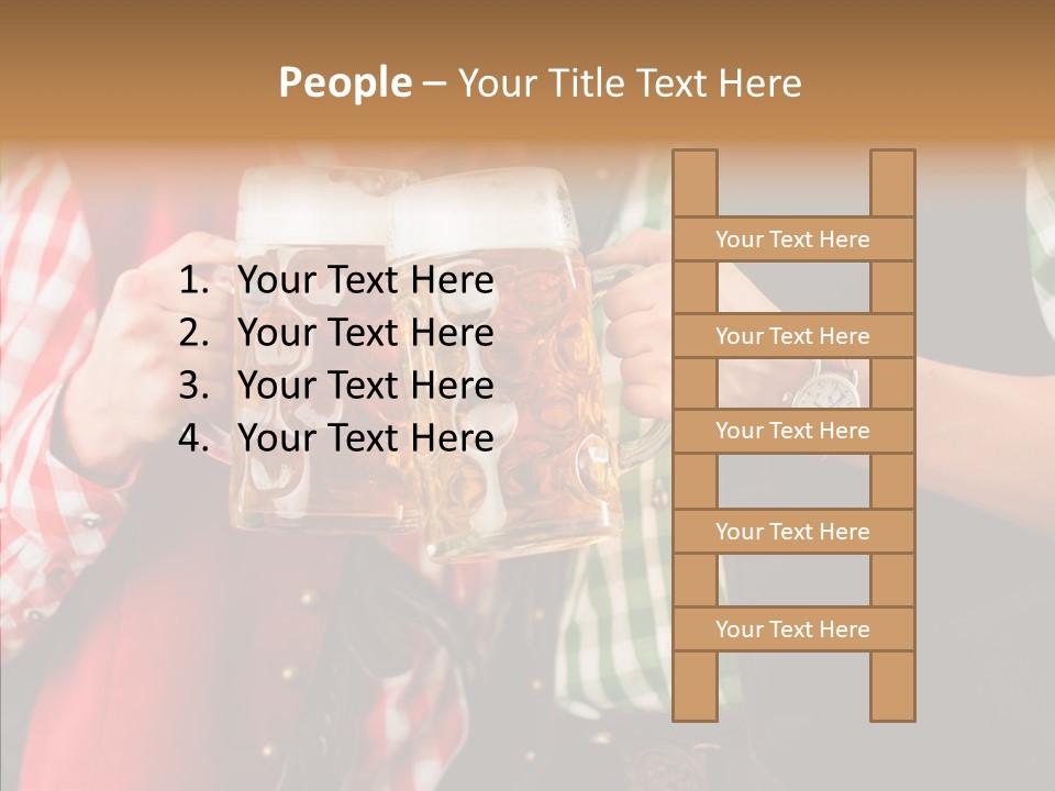 Bierglas Restaurant Wirtshaus PowerPoint Template