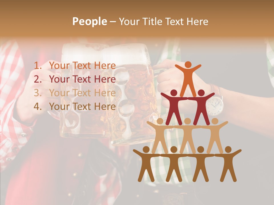 Bierglas Restaurant Wirtshaus PowerPoint Template