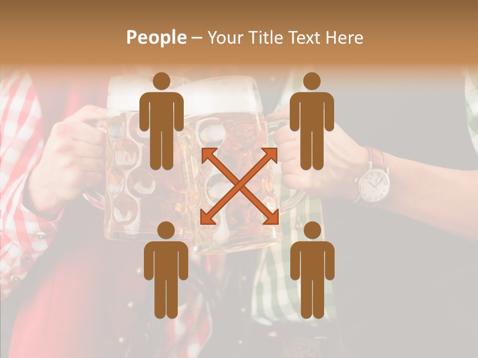 Bierglas Restaurant Wirtshaus PowerPoint Template