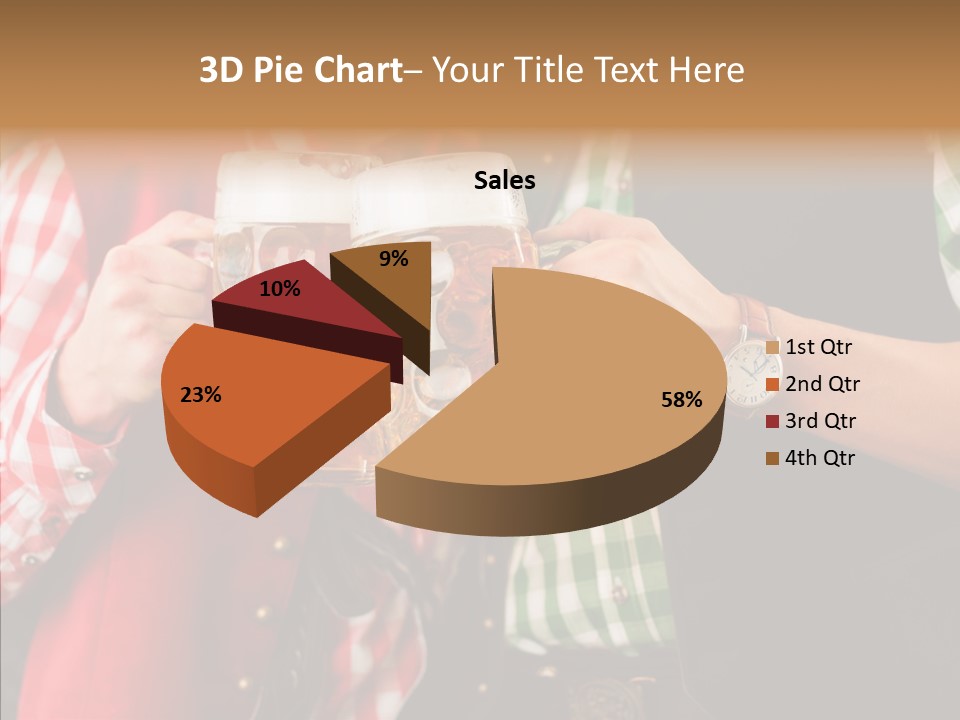 Bierglas Restaurant Wirtshaus PowerPoint Template