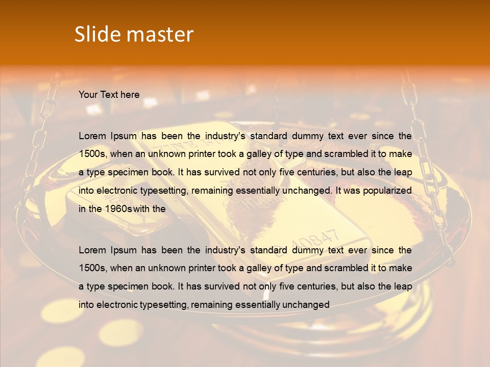 Cast Economic Wood PowerPoint Template