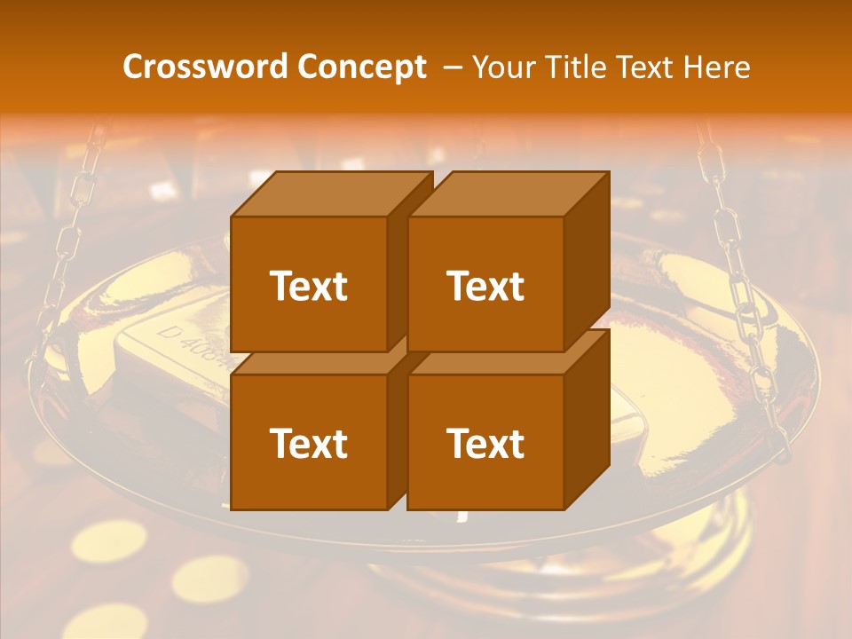 Cast Economic Wood PowerPoint Template