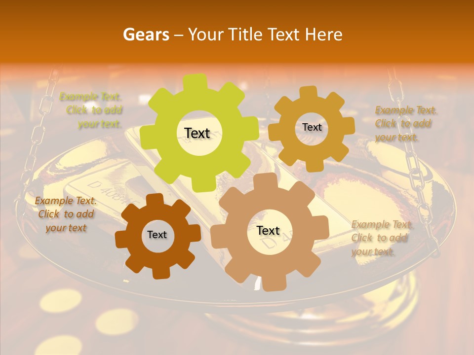 Cast Economic Wood PowerPoint Template