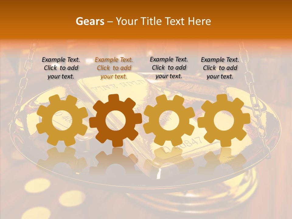 Cast Economic Wood PowerPoint Template