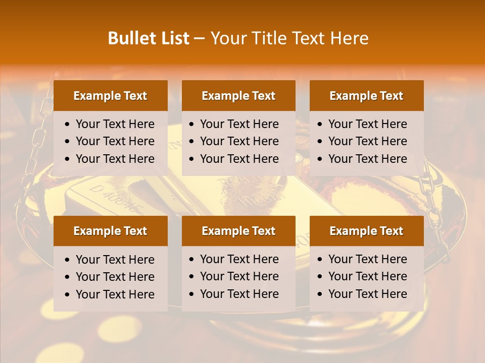 Cast Economic Wood PowerPoint Template