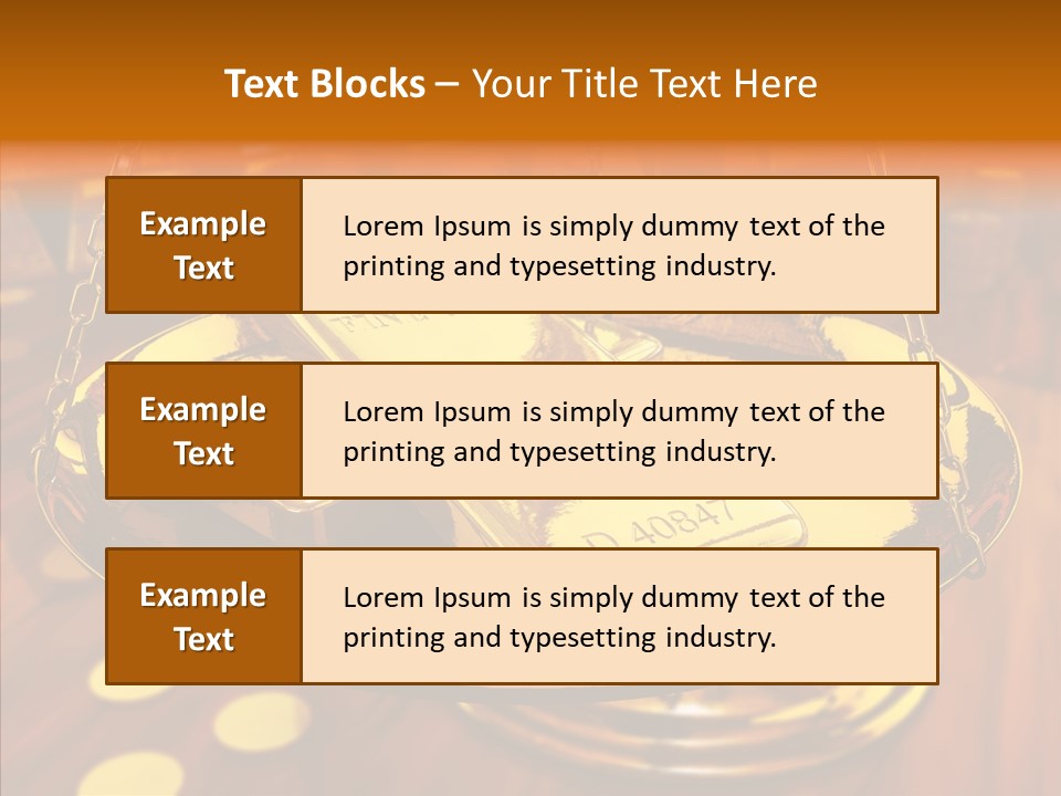 Cast Economic Wood PowerPoint Template