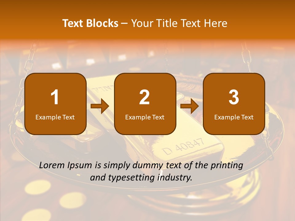 Cast Economic Wood PowerPoint Template