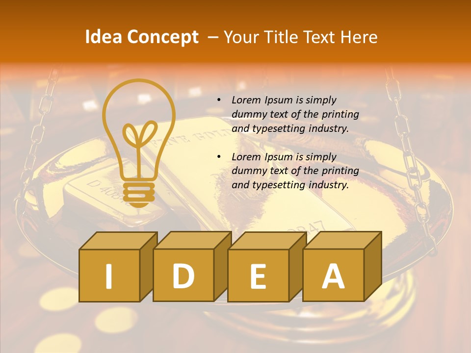 Cast Economic Wood PowerPoint Template