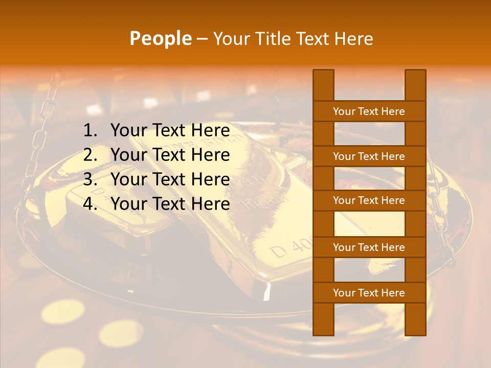 Cast Economic Wood PowerPoint Template