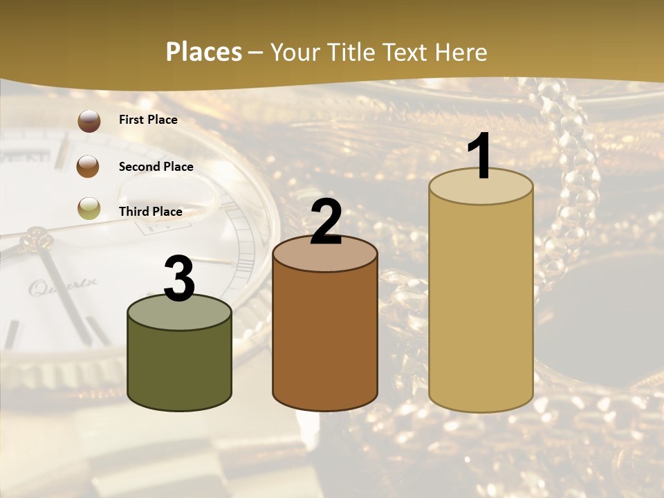 Oro Sterline Collana PowerPoint Template