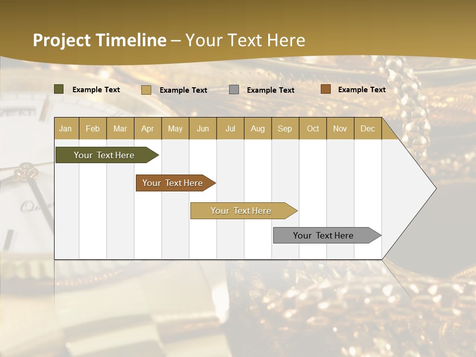 Oro Sterline Collana PowerPoint Template