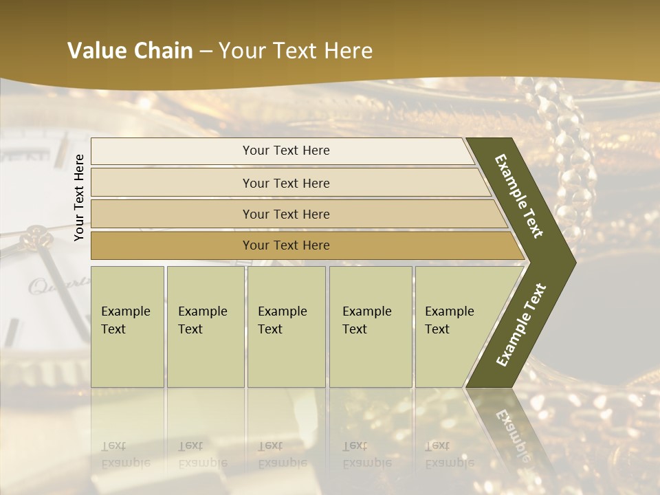 Oro Sterline Collana PowerPoint Template