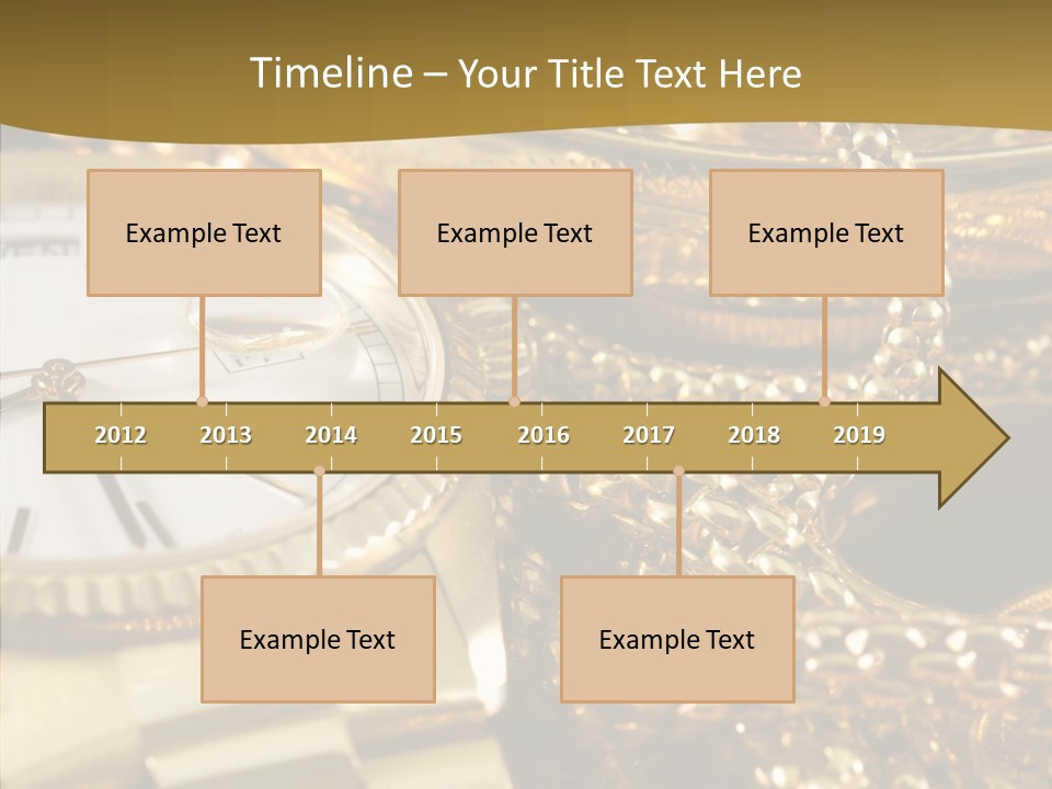 Oro Sterline Collana PowerPoint Template