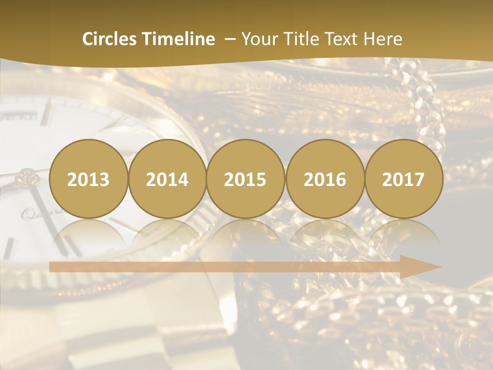 Oro Sterline Collana PowerPoint Template