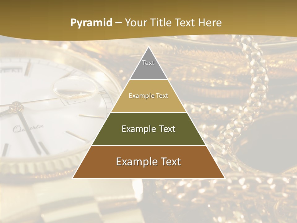 Oro Sterline Collana PowerPoint Template