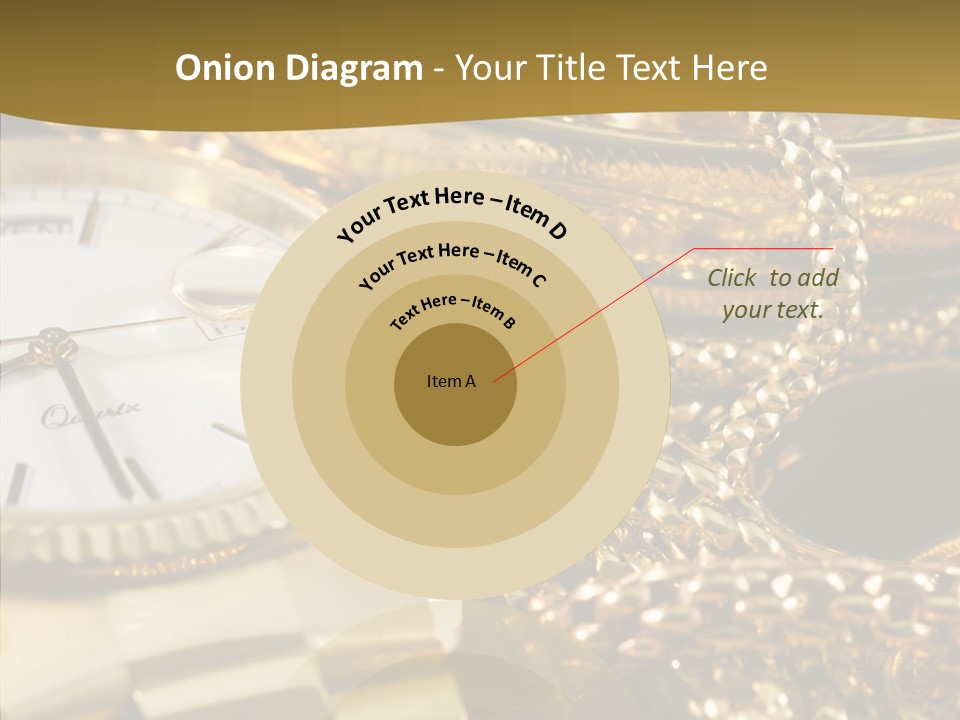 Oro Sterline Collana PowerPoint Template