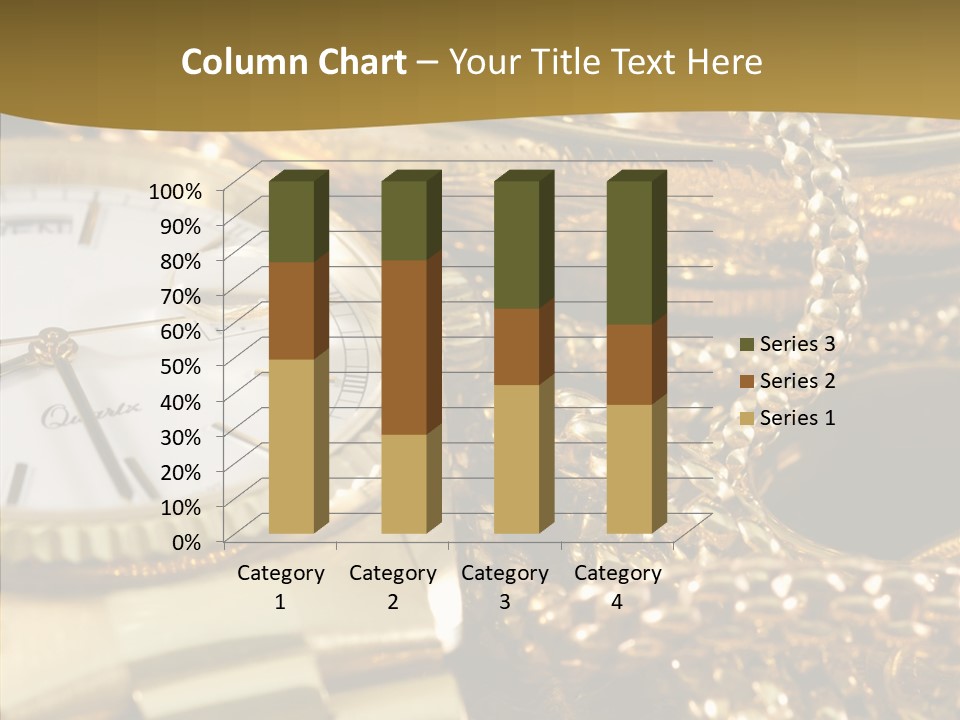 Oro Sterline Collana PowerPoint Template
