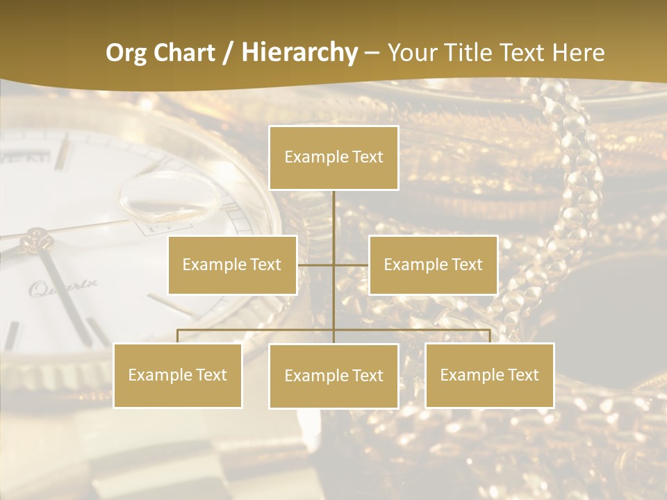 Oro Sterline Collana PowerPoint Template