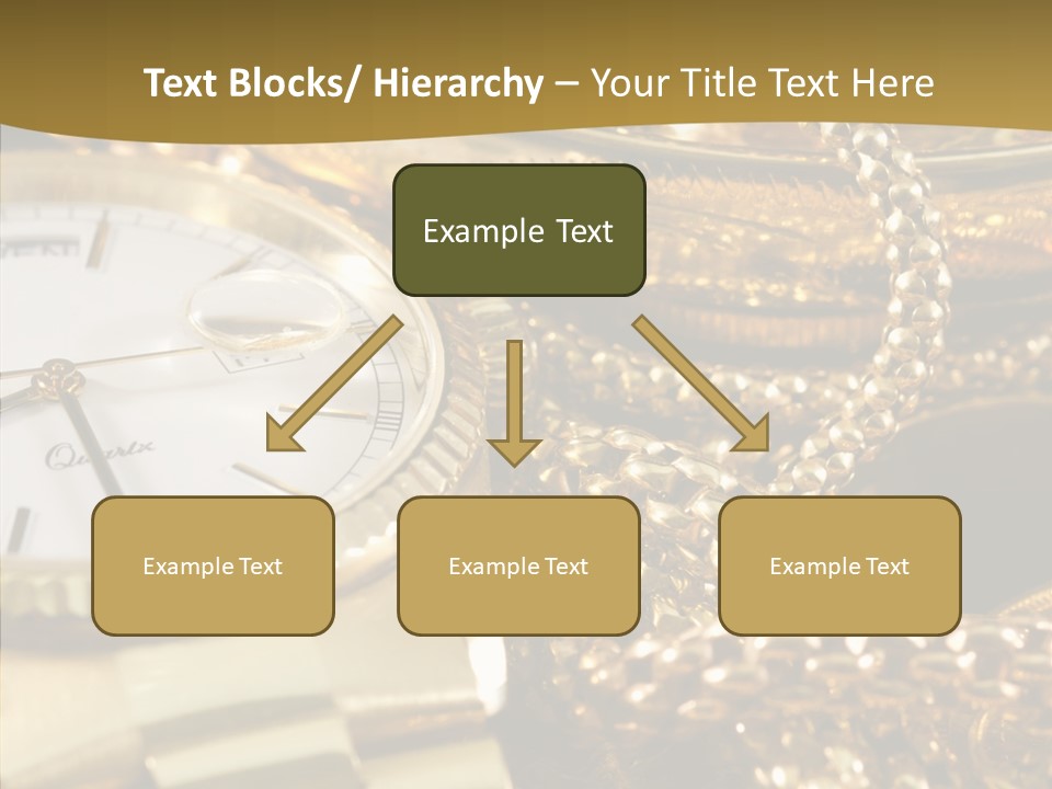 Oro Sterline Collana PowerPoint Template
