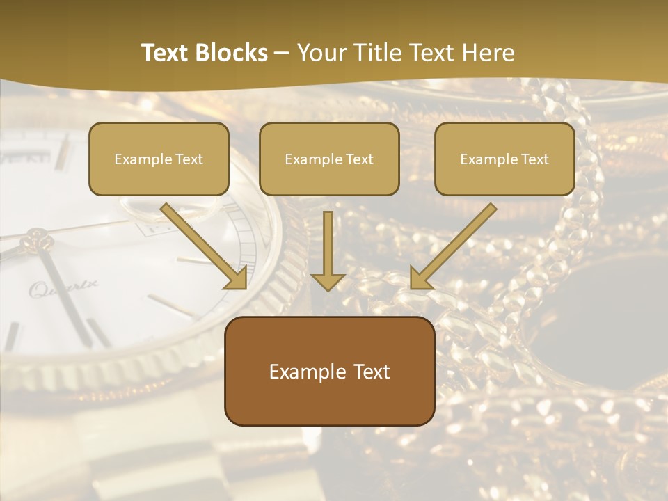 Oro Sterline Collana PowerPoint Template