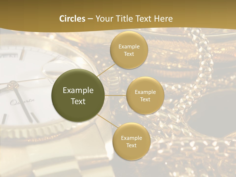 Oro Sterline Collana PowerPoint Template
