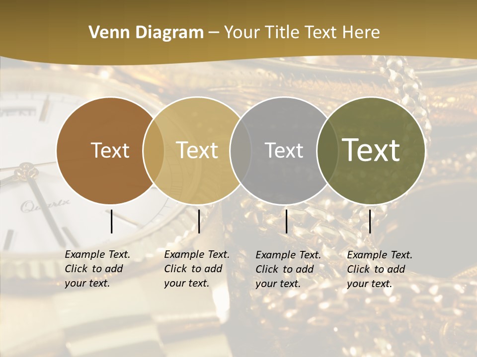 Oro Sterline Collana PowerPoint Template