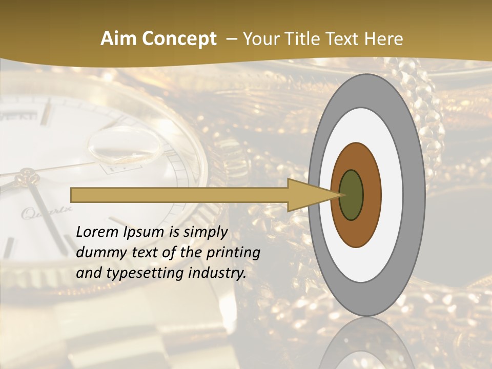 Oro Sterline Collana PowerPoint Template