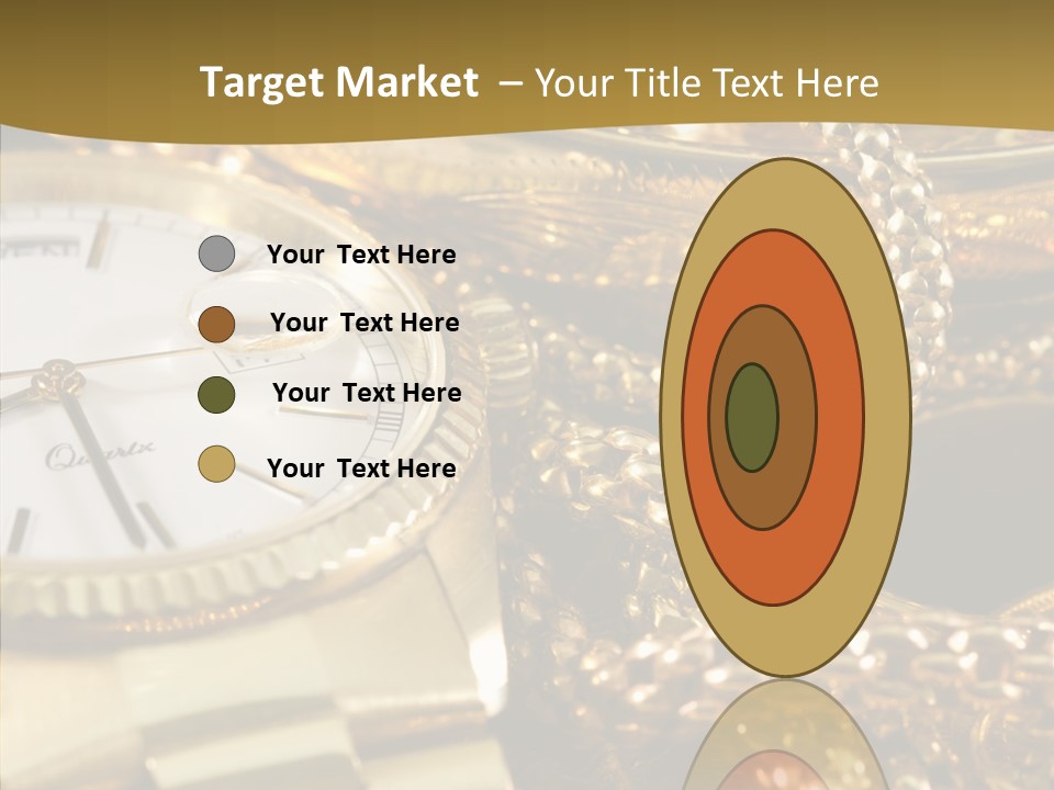 Oro Sterline Collana PowerPoint Template