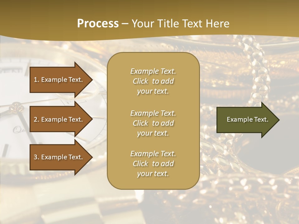 Oro Sterline Collana PowerPoint Template