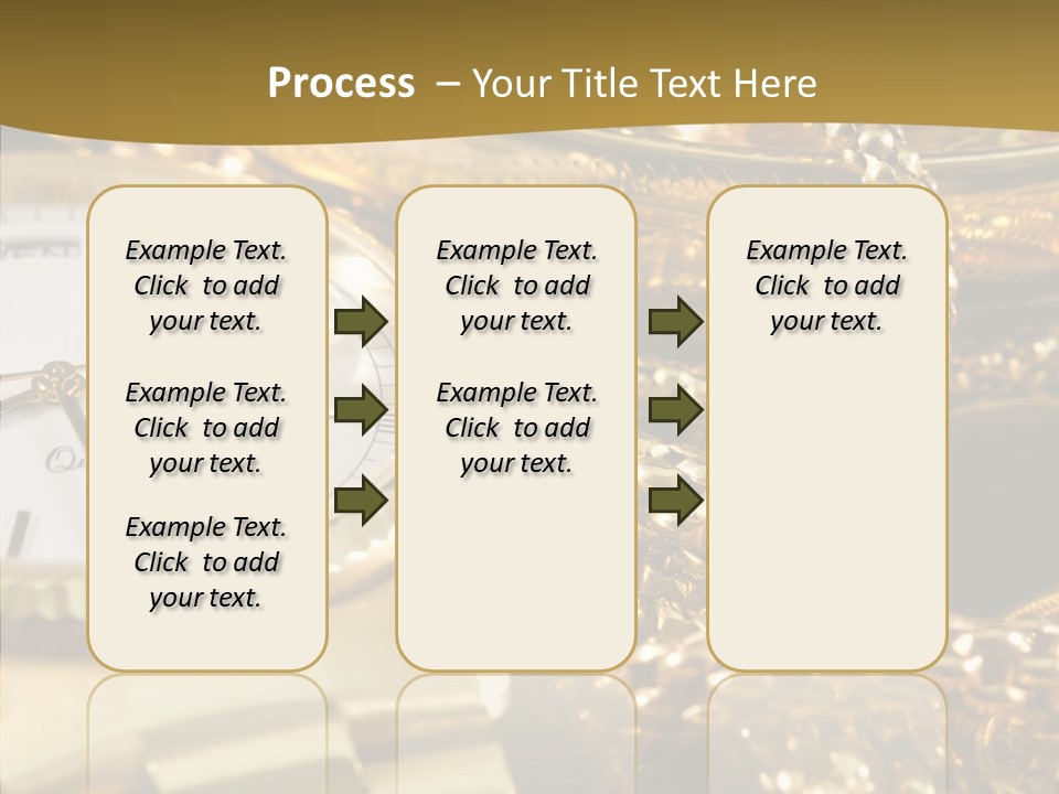 Oro Sterline Collana PowerPoint Template