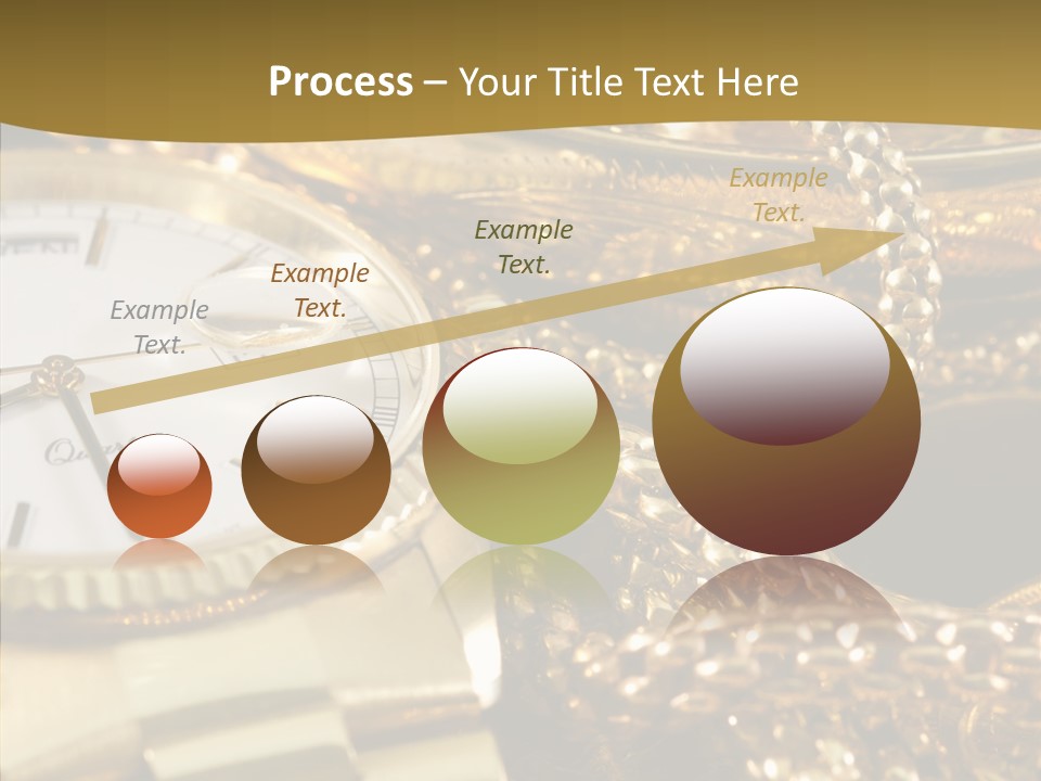 Oro Sterline Collana PowerPoint Template